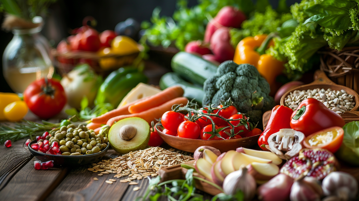 Група людей різного віку насолоджується здоровою їжею